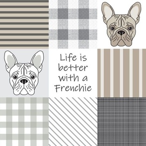 4 inch Frenchie wholecloth