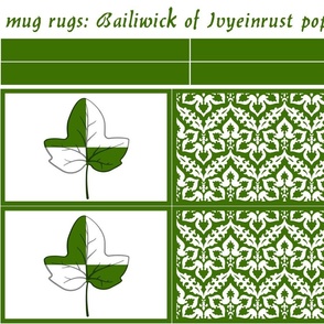 mug rugs: Bailiwick of Ivyeinrust (SCA)