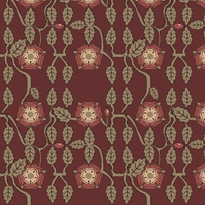 Tudor Rose Fabric, Wallpaper and Home Decor | Spoonflower