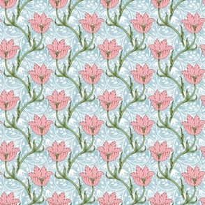 Victorian Tulip Blue Small