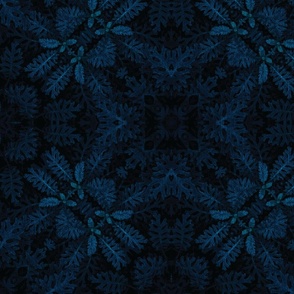 Blue Leaf Kaleidoscope