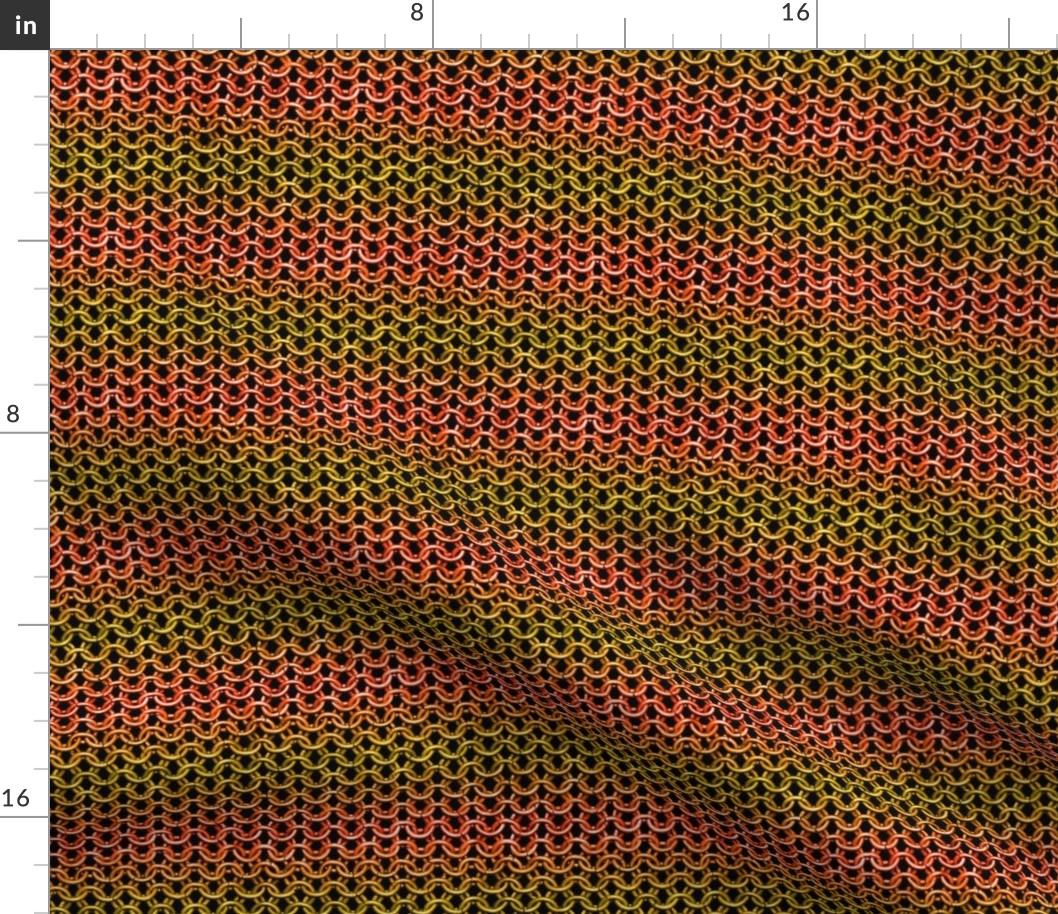 Chainmail Gradients Red & Yellow