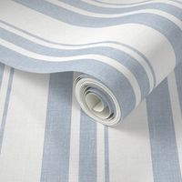 Nora Preppy Coastal Aesthetic traditional Vertical Stripe Blue white 2A