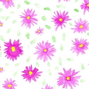 Spazzy Pink Daisies