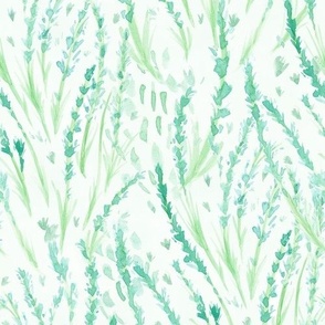 Painterly Green Willows