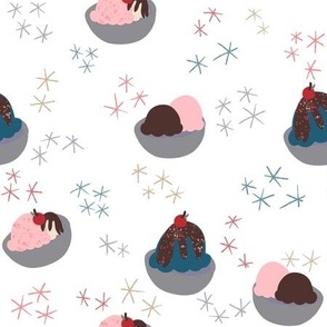 Sweet! - Ice cream sundae bowls & stars