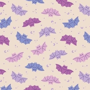 Flying Bats Pastel // 6 inch