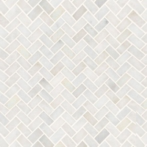 off white herringbone brick pattern small tile