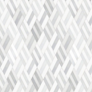 Striped Diamond white and gray tiles LIGHT