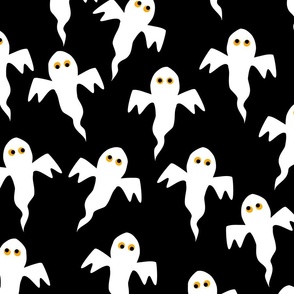 Little Ghosts Black and White Jumbo Large Scale