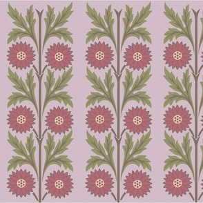Pink Chrysanthemums wallpaper Paler Purple