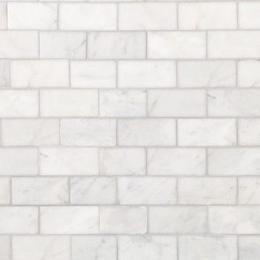 white brick running bond pattern tiles