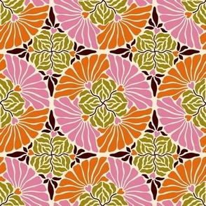 Groovy Vintage 70s Flowers / 2-8