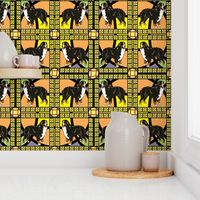 Bernese Mountain Dog frame fabric