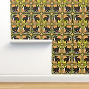 Bernese Mountain Dog frame fabric