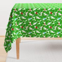 Dalmatian Christmas Green