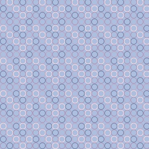 Random pink, purple and blue circles - Small scale