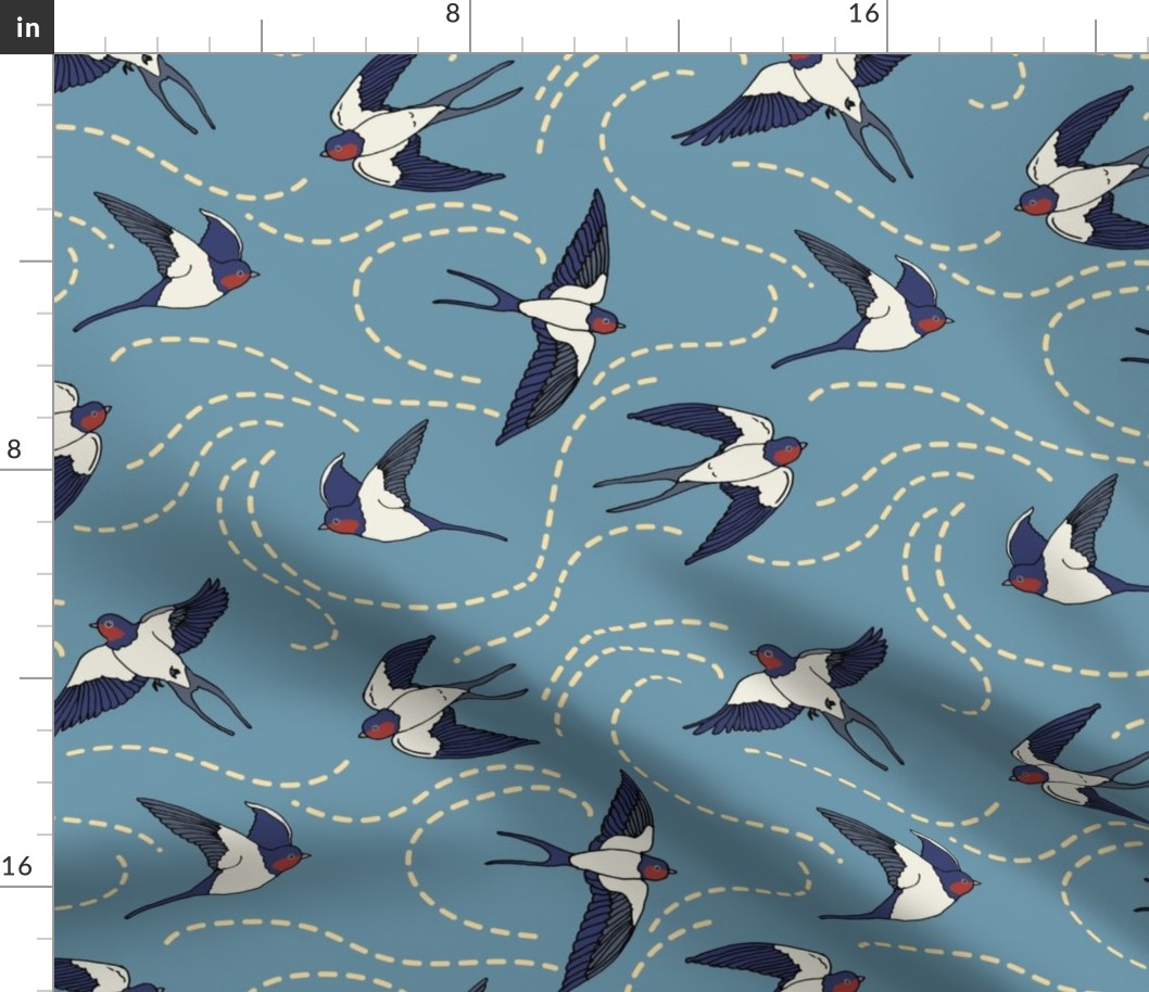 Tireless Swallows - Large