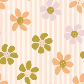 Groovy Vintage 70s Flowers / 7-1