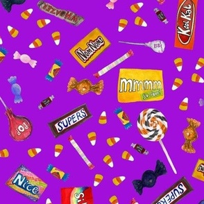 Favorite Halloween Candies // Purple