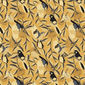 Bird Song- Mockingbird and Oranges- Black Gold- Regular Scale