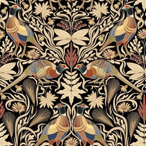 Pheasant Fabric Wallpaper and Home Decor  Spoonflower