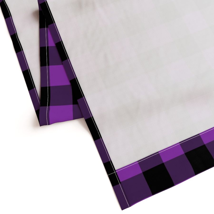 Halloween Buffalo Plaid // Black and Purple