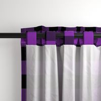 Halloween Buffalo Plaid // Black and Purple