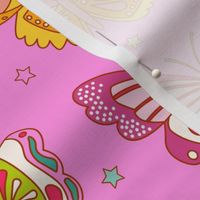 Retro Butterfly Star Modern Vintage