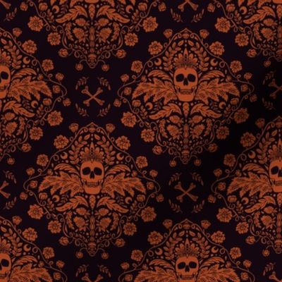 Skull & Bones - Orange & Black - Medium