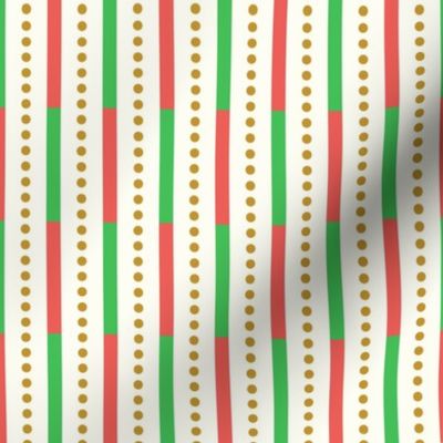 Candy Stripes w-Dots - Retro (Retro Holiday)