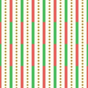 Candy Stripes w-Dots - Retro (Retro Holiday)