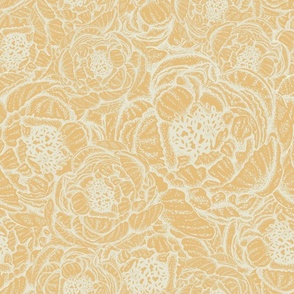 Vintage Peony: Saffron Yellow