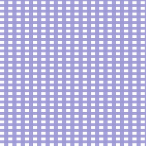 Lilac and White Gingham