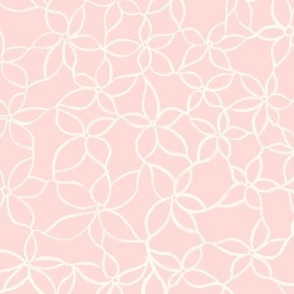 Linked Rosette Blush Pink Large