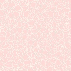 Linked Rosette Blush Pink Small