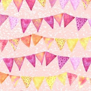 Party Banners Blush Pink Large