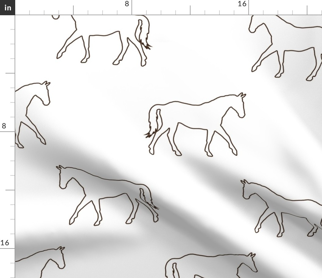 horse outline 4