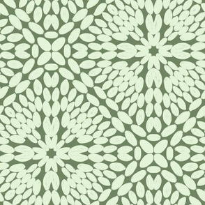 Farmhouse Chunky Crochet Dark Sage Jade Celadon Green by Angel Gerardo - Large Scale