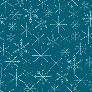 Snowflakes On Midnight Blue JUMBO