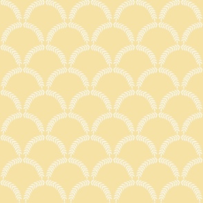 Winifred in Cream on Hawthorne Yellow copy