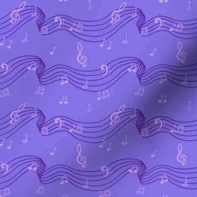 Musical notes purple 