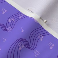 Musical notes purple 