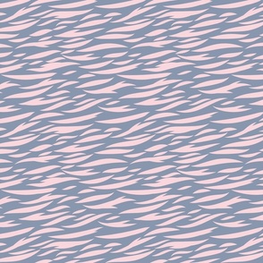Pink tiger stripes - Medium scale