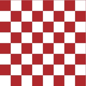 Red and White Holiday Checker Pattern