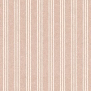 (small scale) Triple Stripes - 3 stripes vertical - blush - LAD22