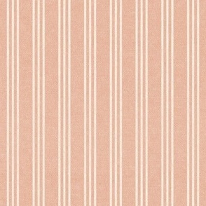 (small scale) Triple Stripes - 3 stripes vertical - peach - LAD22