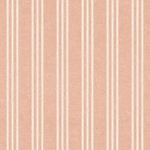 Triple Stripes - 3 stripes vertical - peach - LAD22