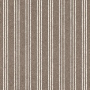 (small scale) Triple Stripes - 3 stripes vertical - taupe - LAD22