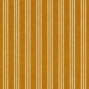 (small scale) Triple Stripes - 3 stripes vertical - mustard - LAD22